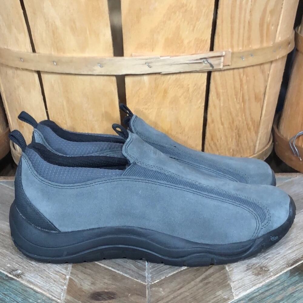 Timberland Trek Travel Gray Suede Slip-On Comfort Loafers Mocs Womens Size 7